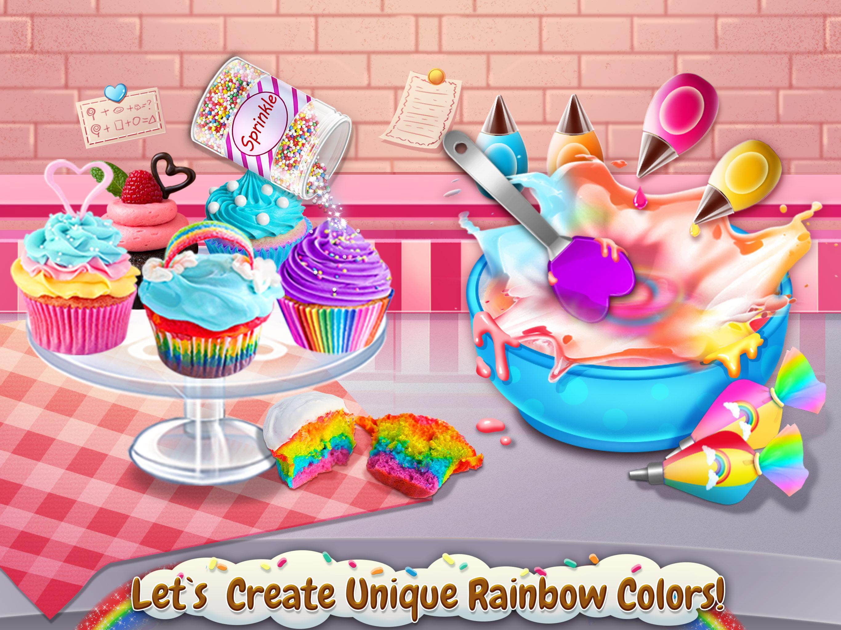 Rainbow Desserts Bakery Party Game Screenshot