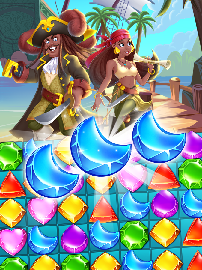 Pirate Bejewel Game Screenshot