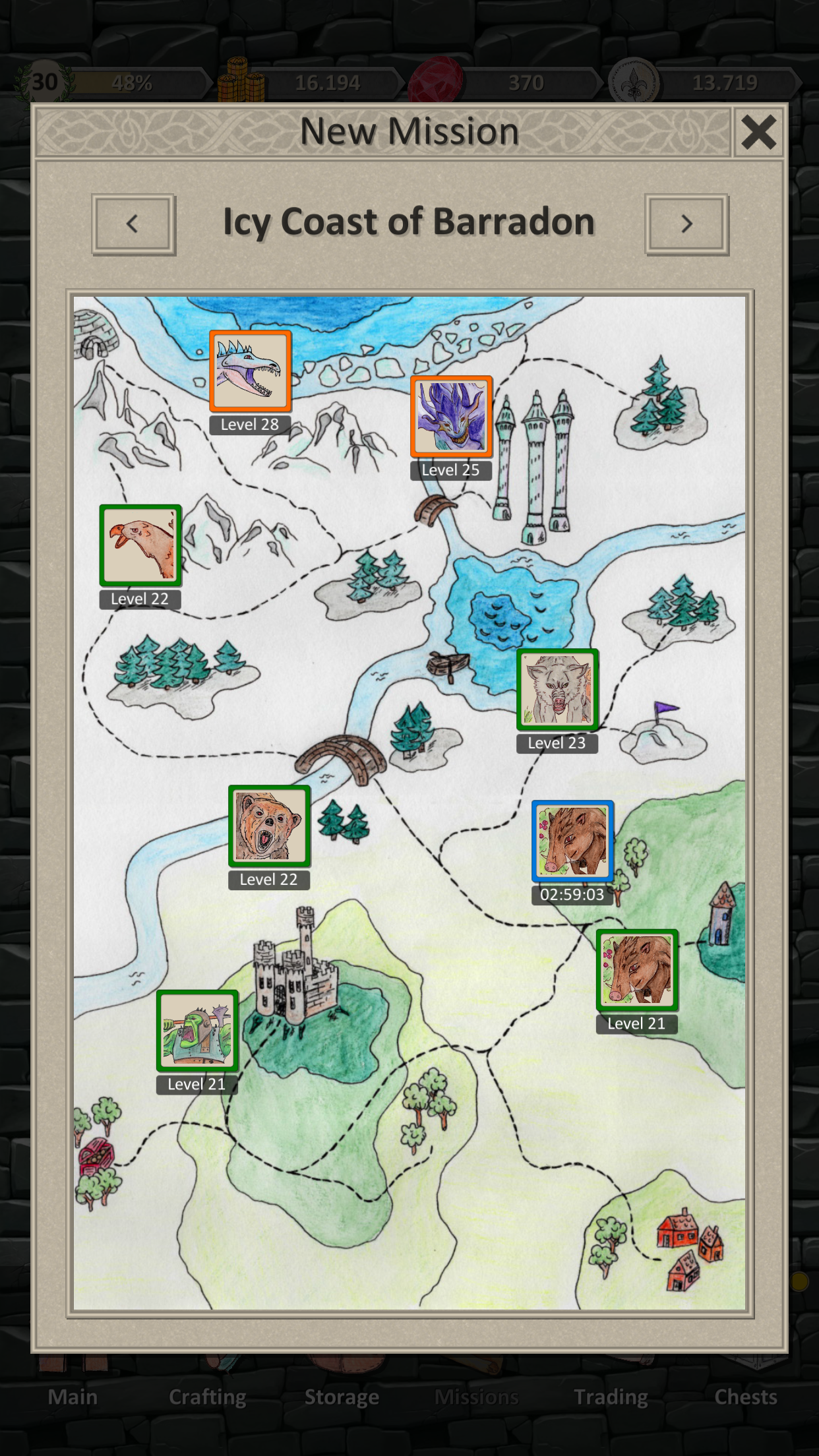Heroes and Merchants RPG Game Screenshot