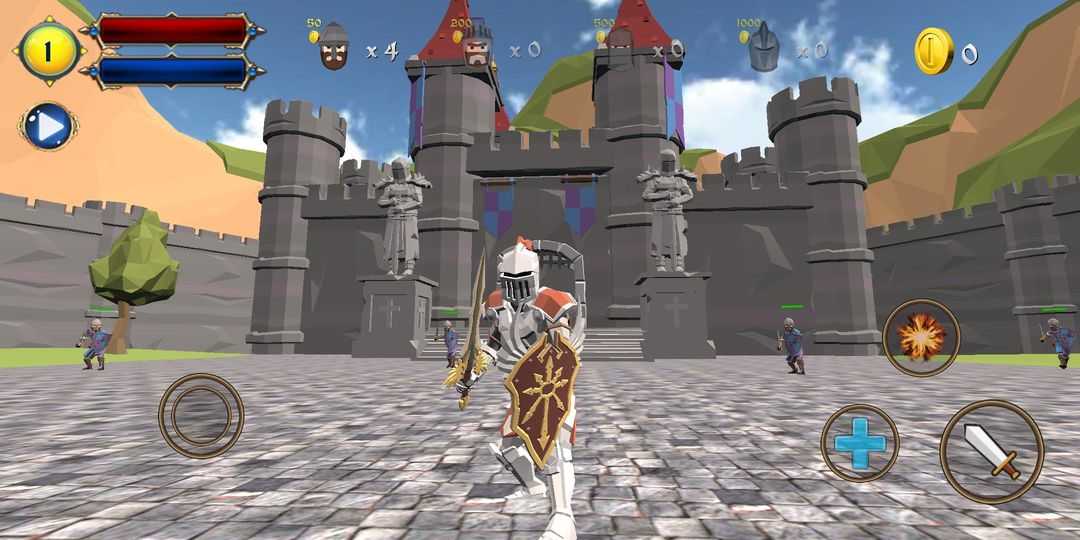 Castle Defense Knight Fight screenshot game