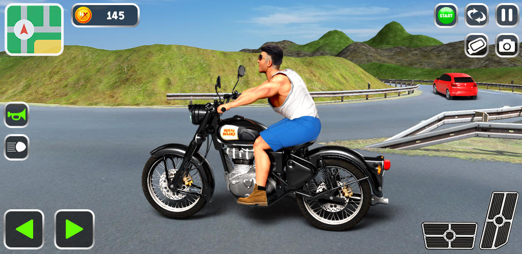 Banner of Indian Bike 3D-Bullet-Spiel 