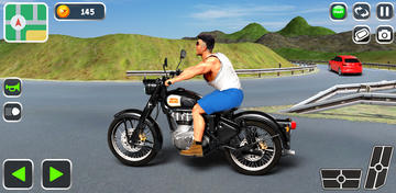Banner of Indian Bike 3D Bullet Game 