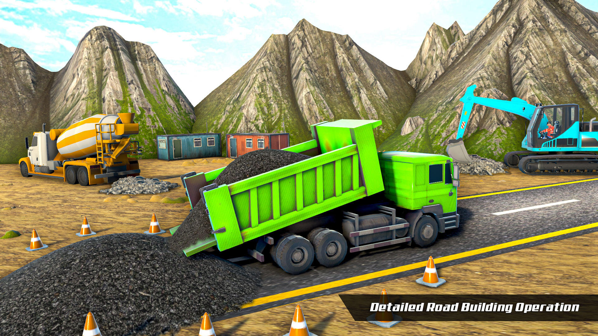 Snow Offroad Construction Site Game Screenshot
