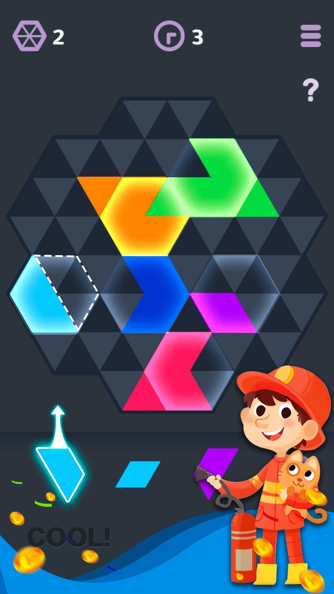 Hexagon Color ภาพหน้าจอเกม