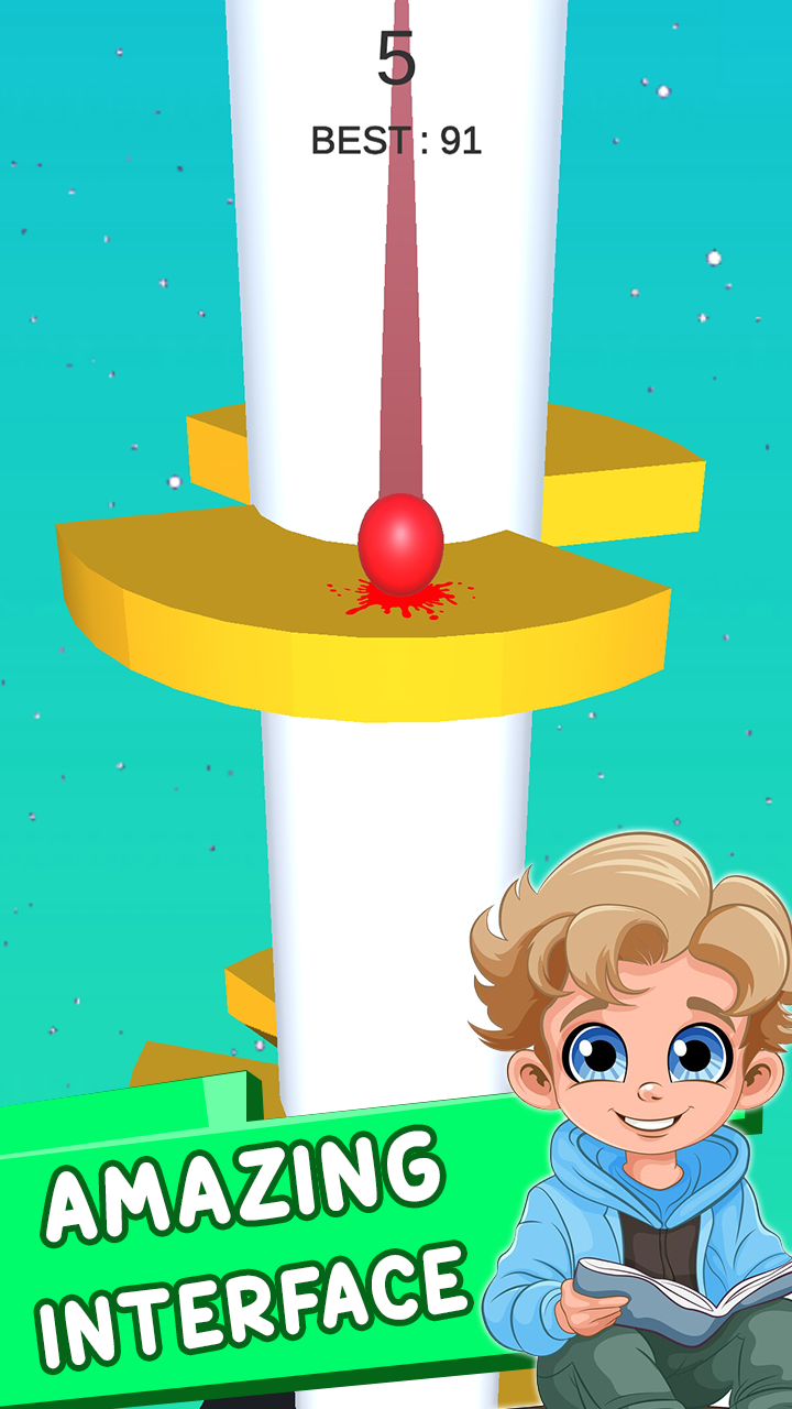 Screenshot 4 of Helix Jump : Bouncing ball 