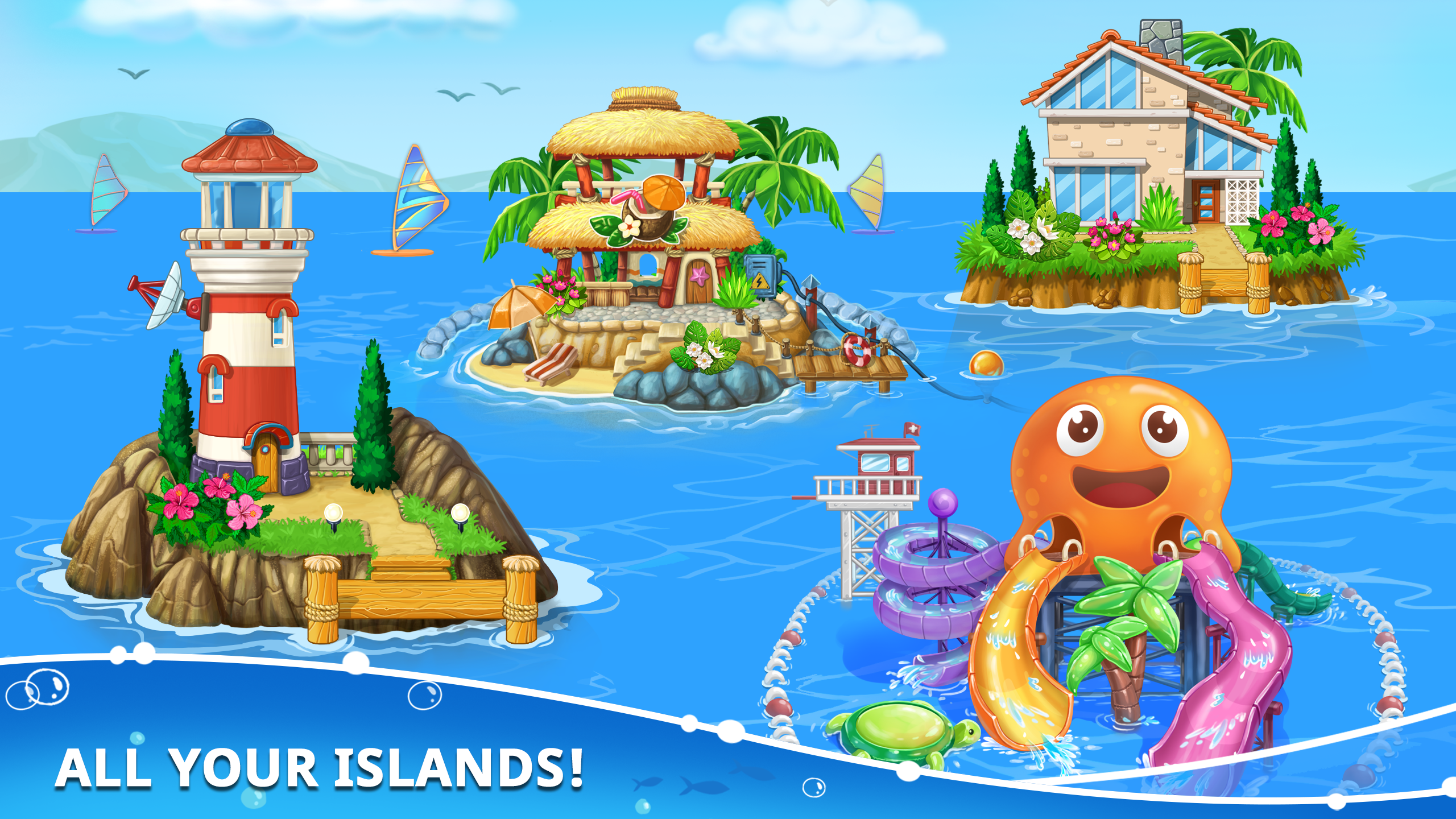 Island building! Build a house Game Screenshot