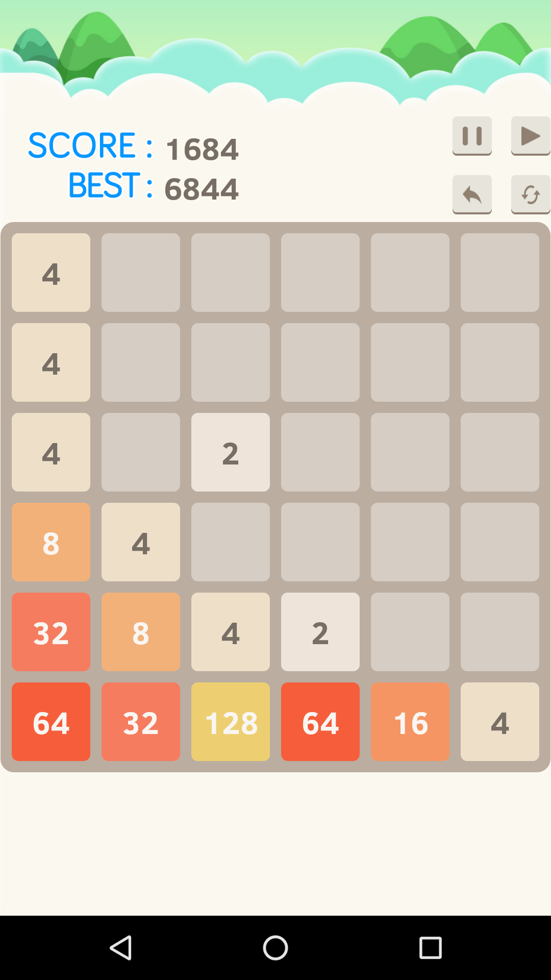 Cuplikan Layar Game 2048 game plus