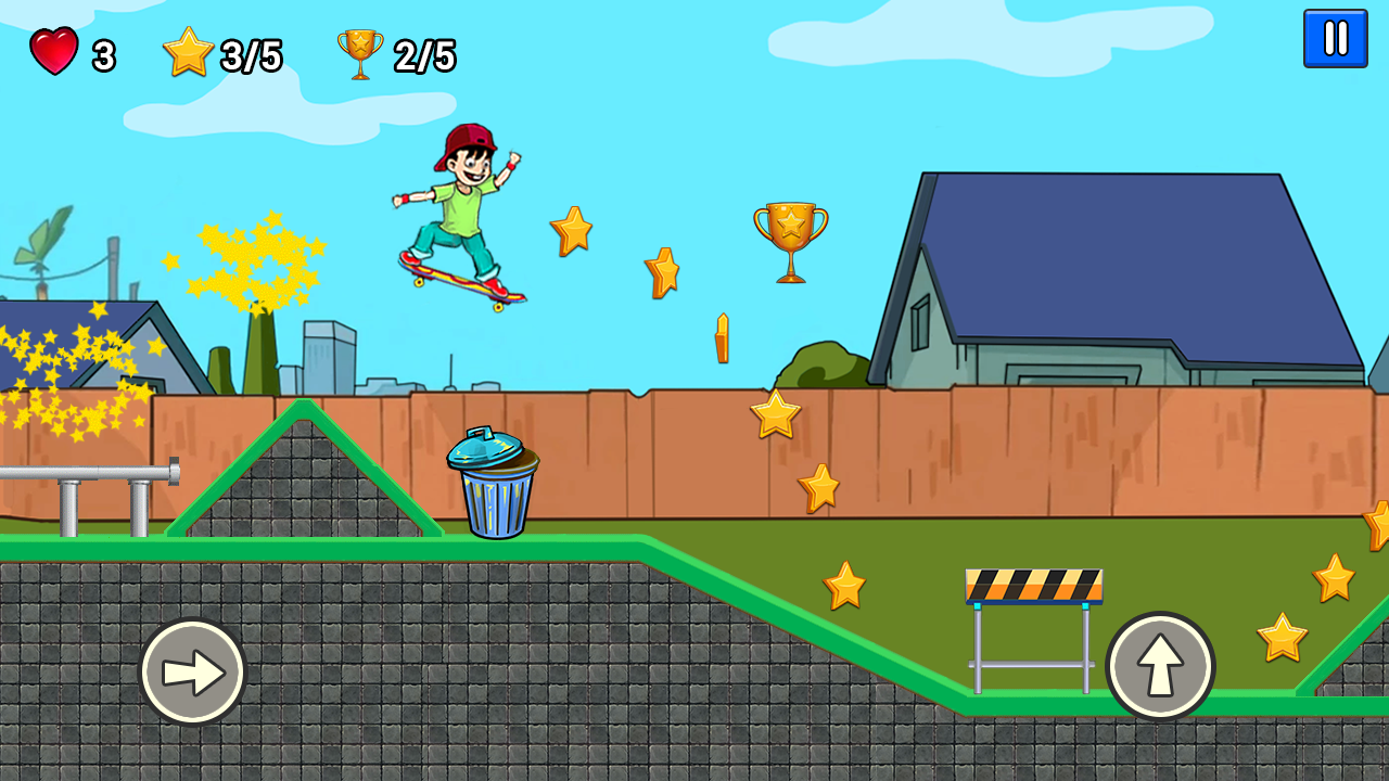 Skater Freestyle - Risky Skateboard ภาพหน้าจอเกม