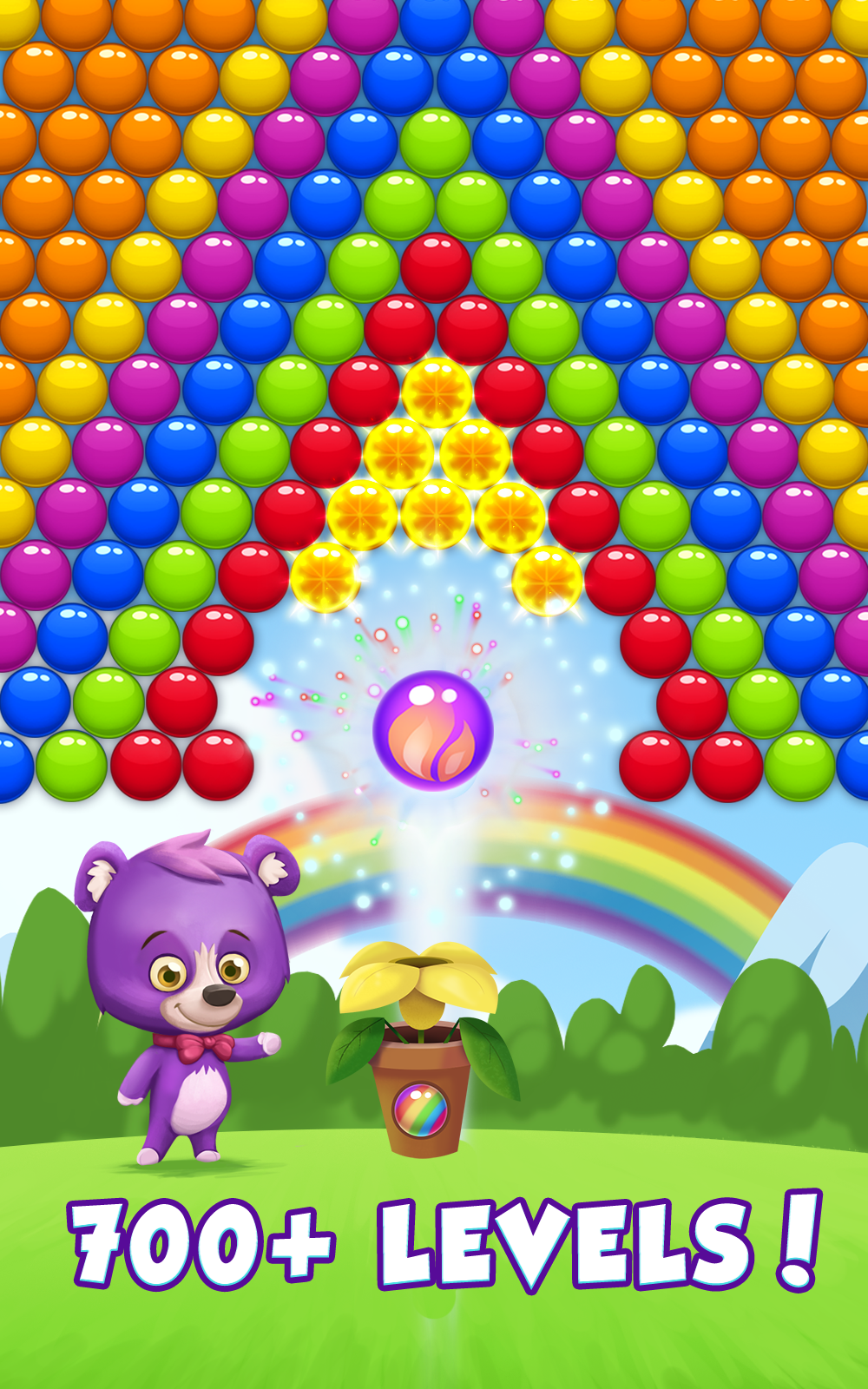 Screenshot of Bubble Rainbow
