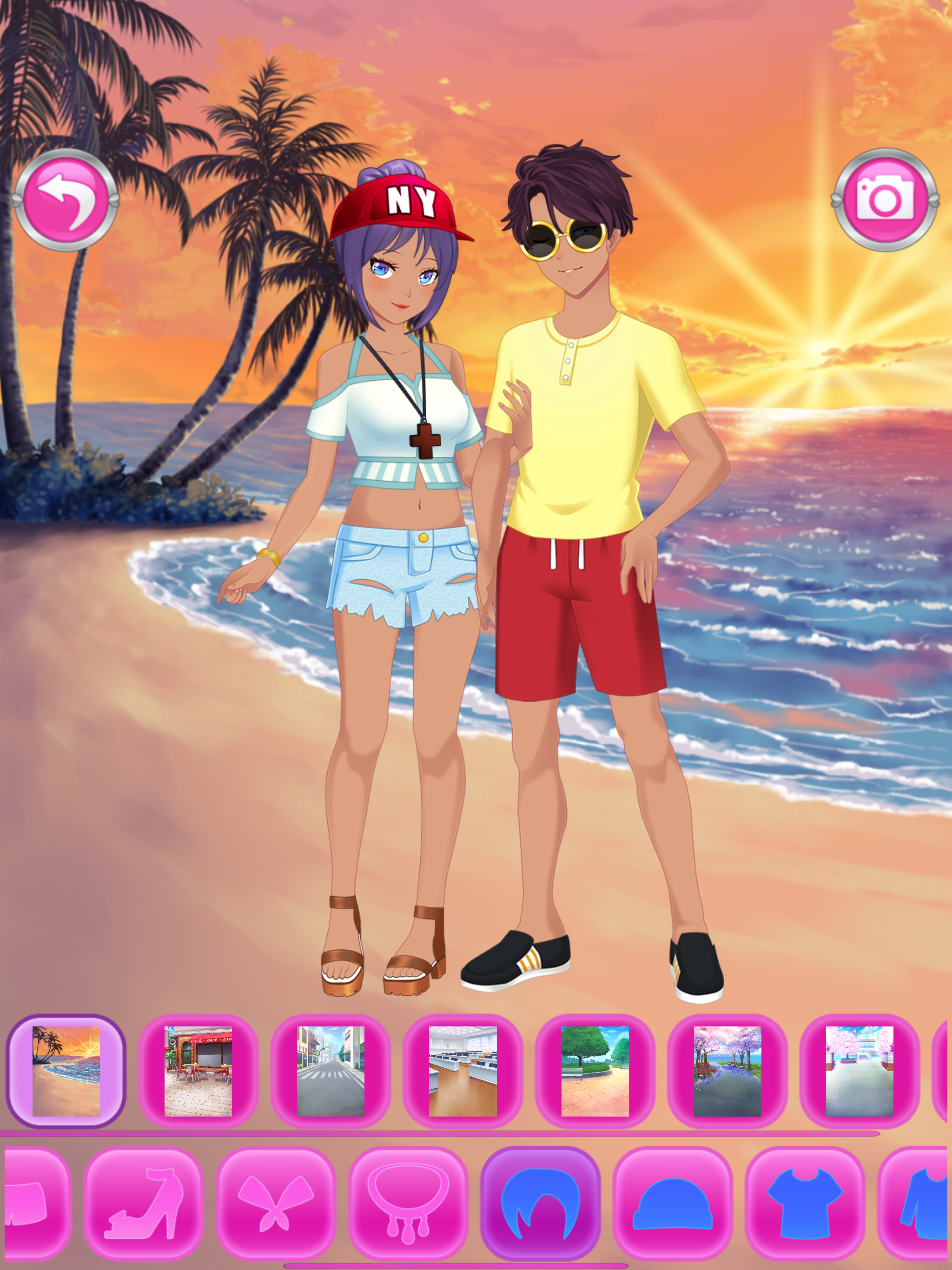 Anime Couples Dress Up Game ภาพหน้าจอเกม