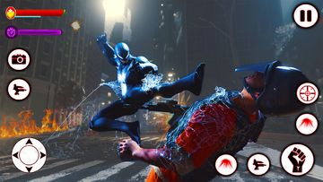 Black spider Rope Hero Battle Game Screenshot