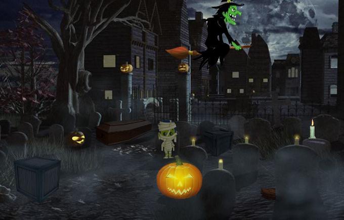 Screenshot of Escape Game-Halloween Cemetery