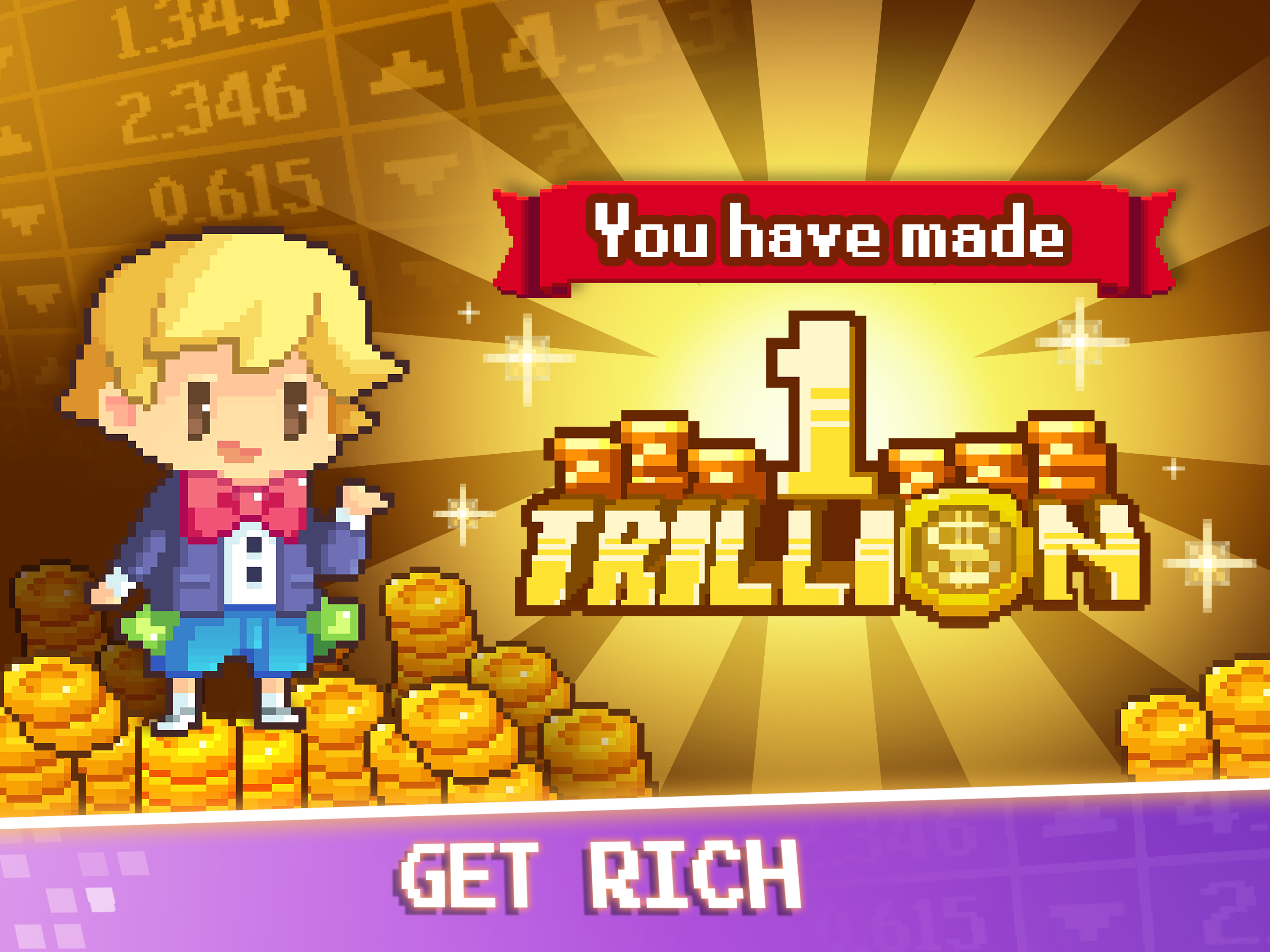 Tap Tap Trillionaire: 8 Bits Game Screenshot