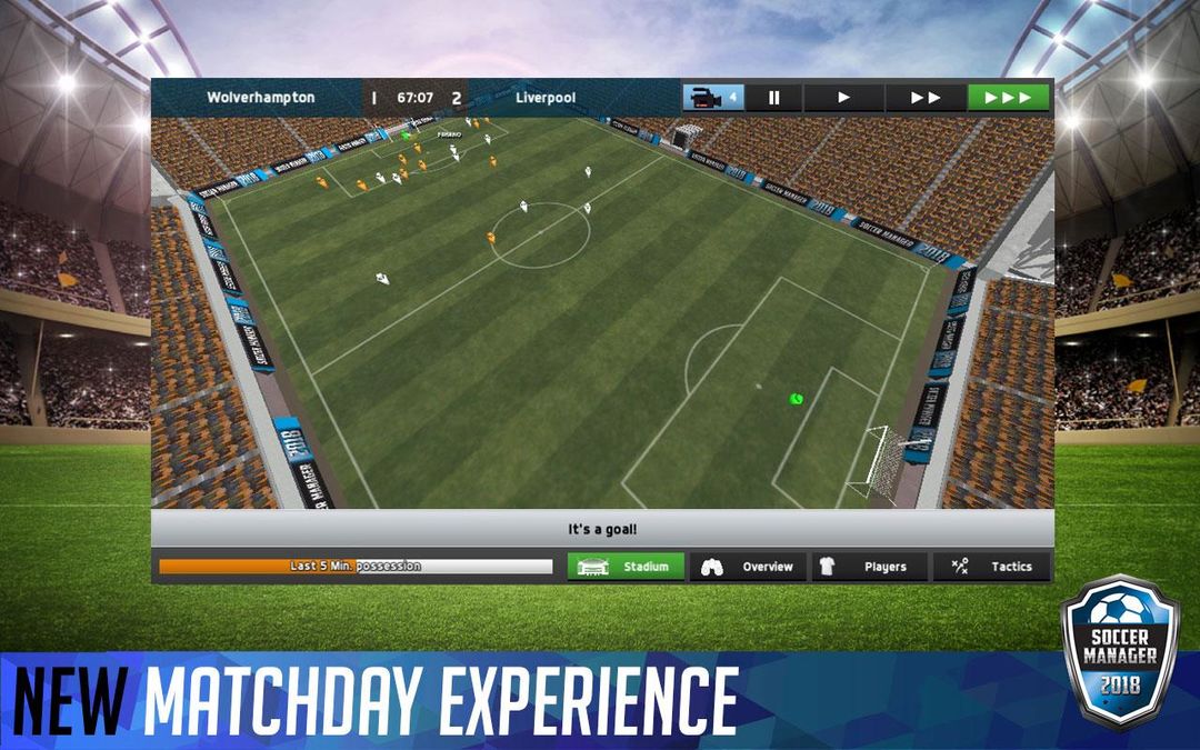 Screenshot of Soccer Manager 2018