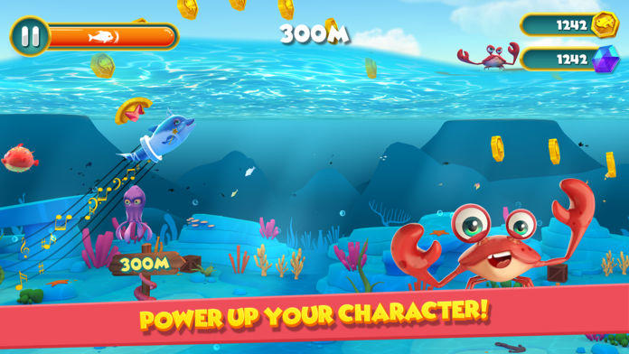 Dolphy Dash Game Screenshot