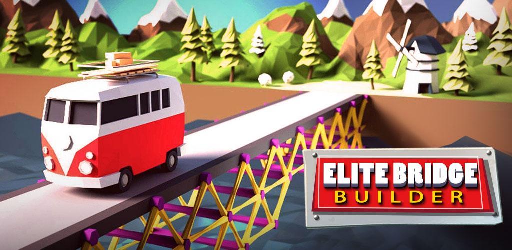Banner of Elite Bridge Builder- မိုဘိုင်းပျော်စရာ ဆောက်လုပ်ရေးဂိမ်း 