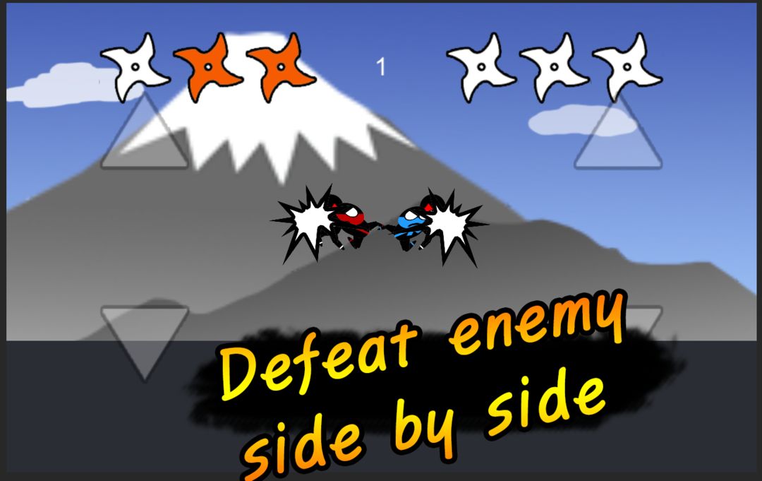 Jumping Ninja Fight : Two Player Game遊戲截圖