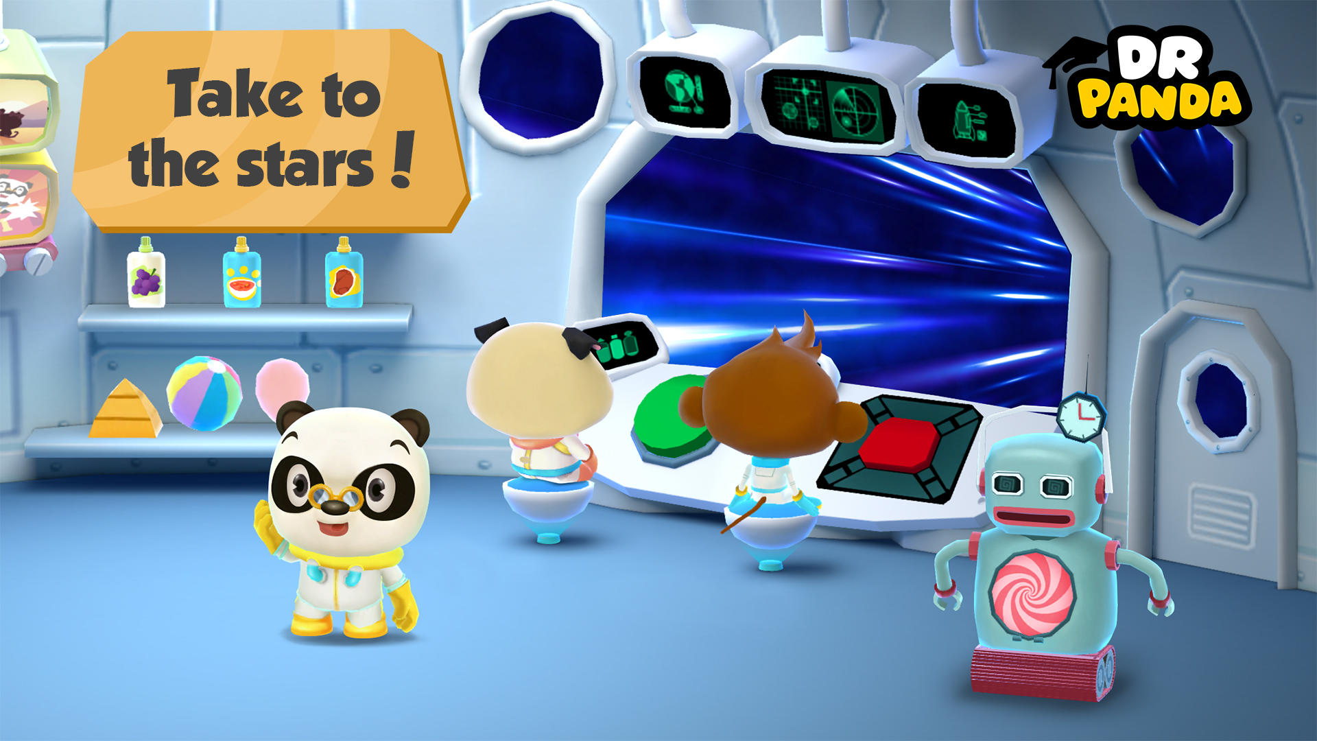 Cuplikan Layar Game Dr. Panda in Space