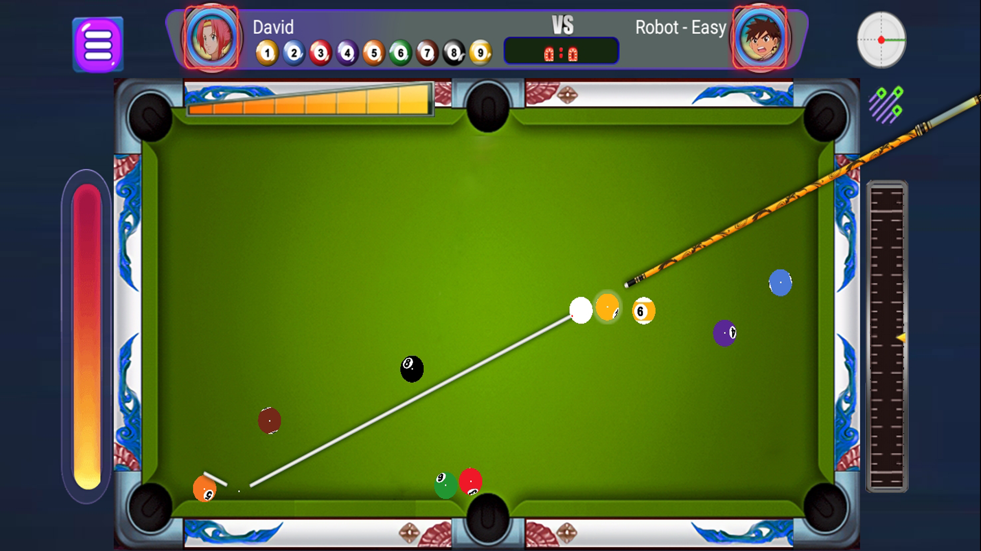 Screenshot of Pool Billiards offline player1