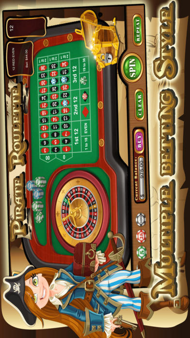 Ahoy Despicable Pirate Roulette - 掠夺战利品从加勒比海湾 ゲームのスクリーンショット