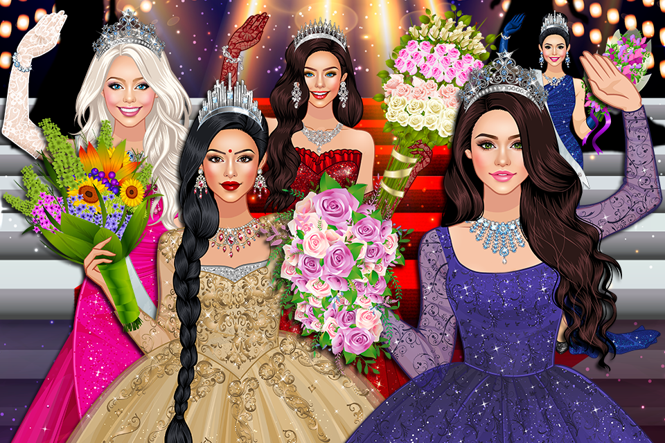 Screenshot 1 of Игры одевалки королевы красоты 1.3