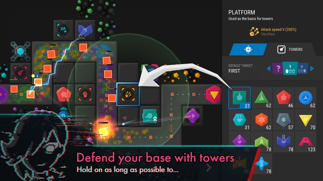 Infinitode 2 - Tower Defense screenshot game