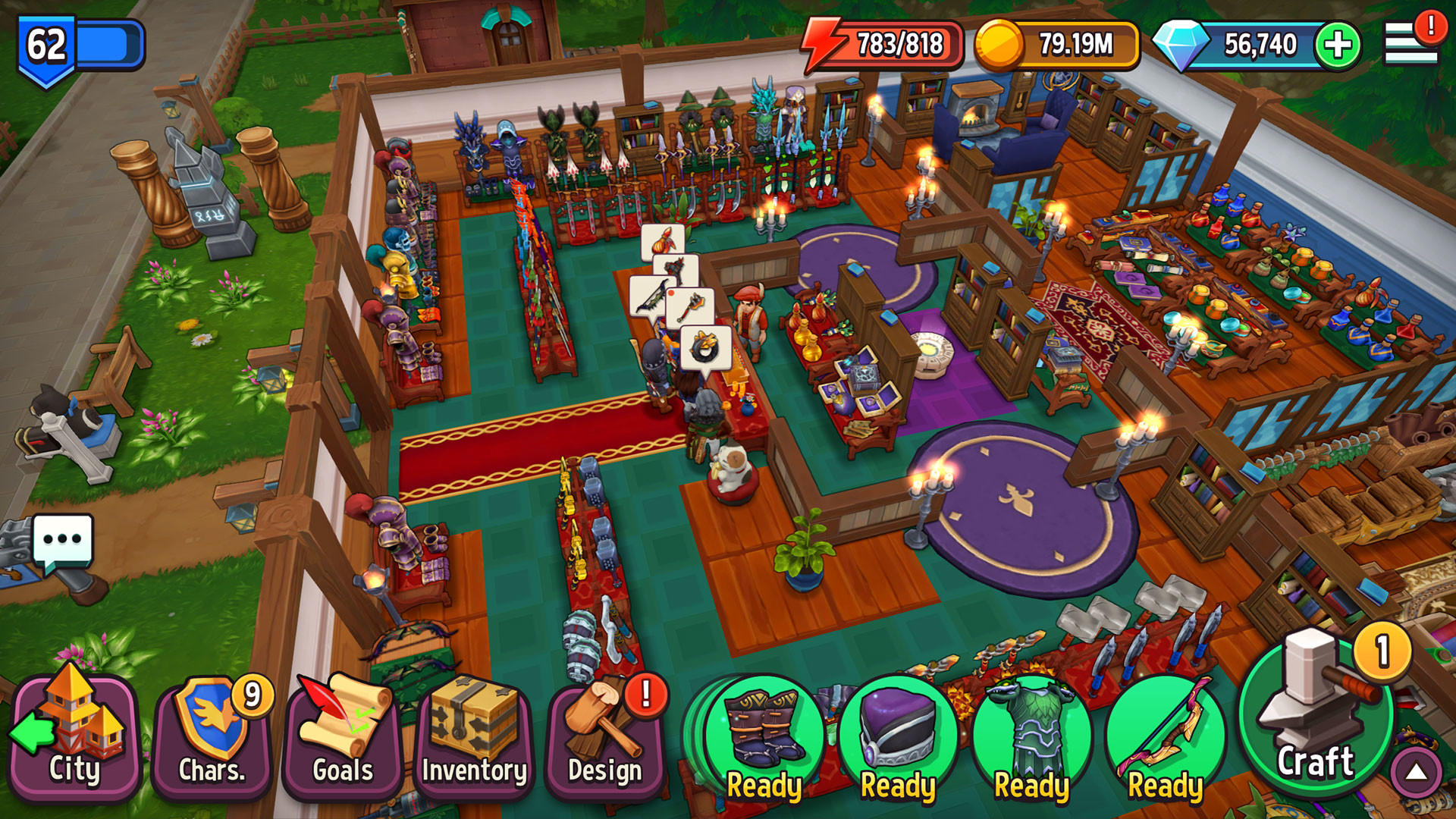 Shop Titans Game Screenshot