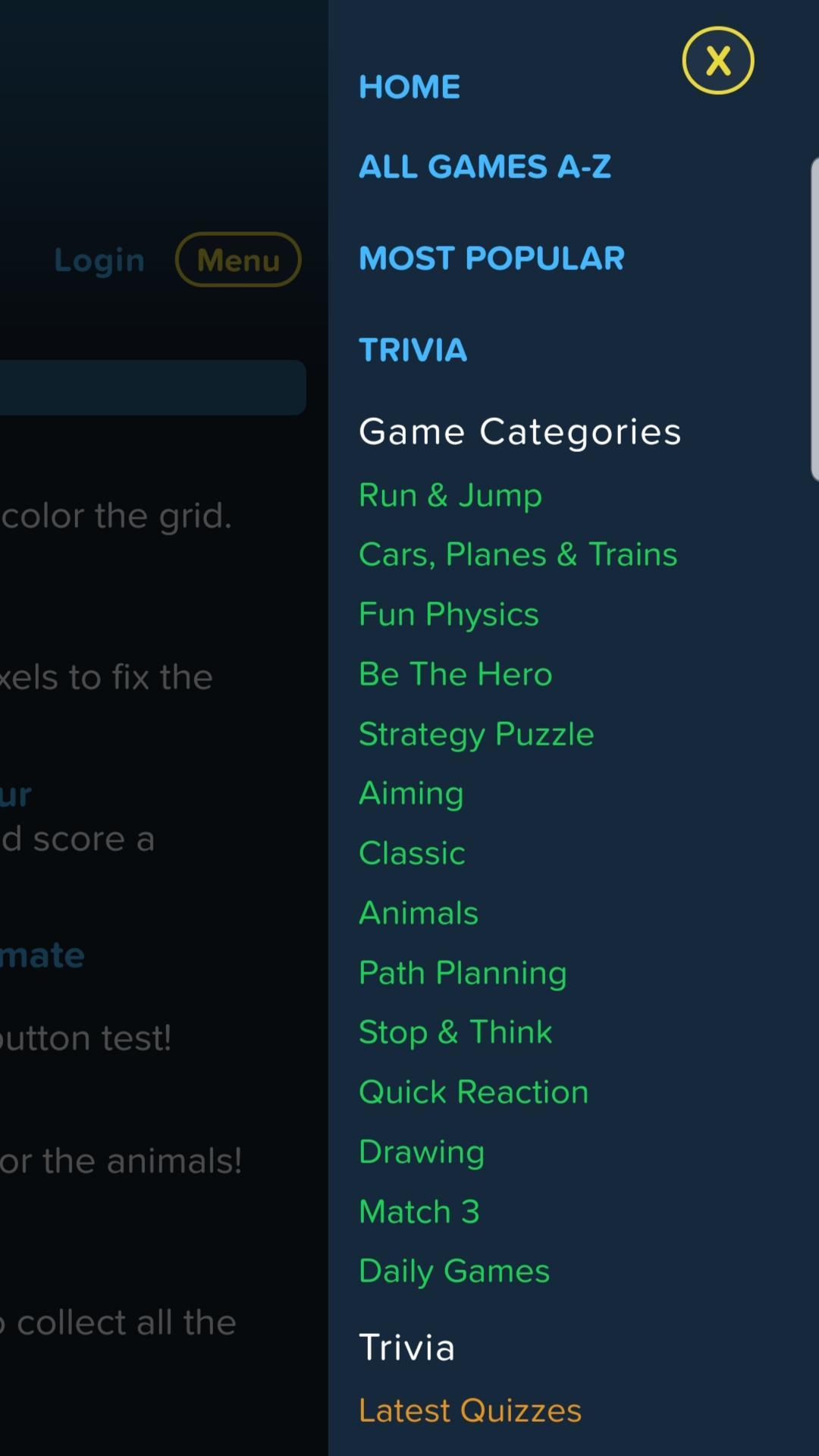 Screenshot of Cool Math Games