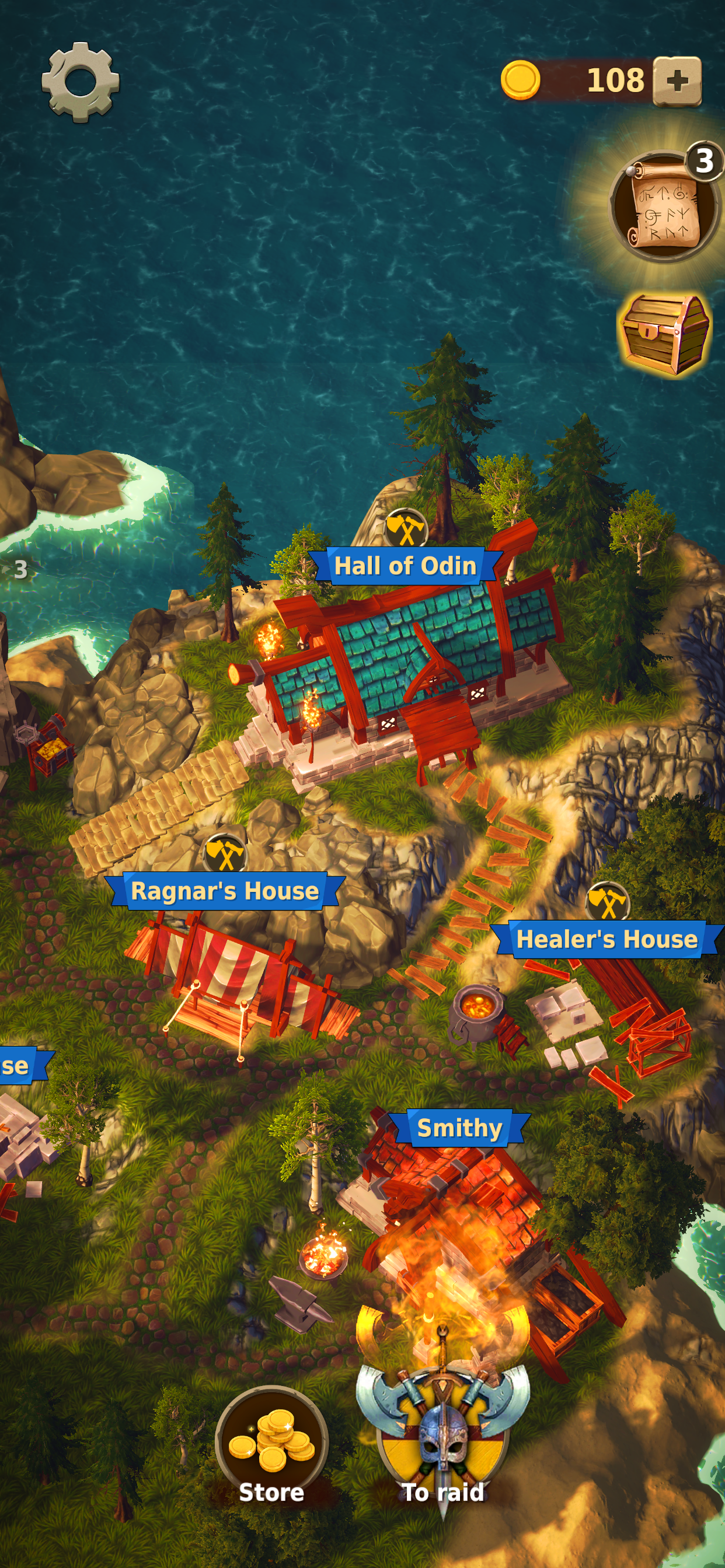 Cat Viking - Ragnarok Loop Game Screenshot