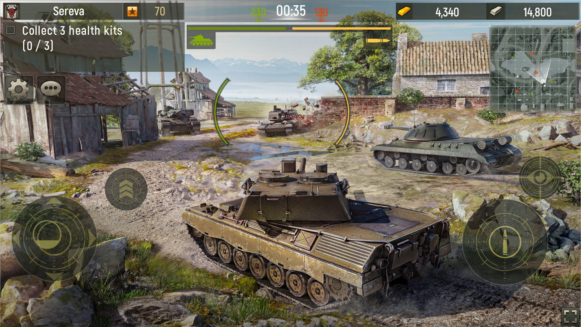 Screenshot 1 of 그랜드 탱크: 온라인 탱크 경기장 3.08.1