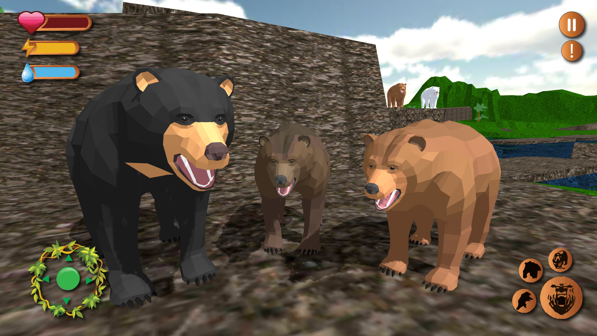 Wild Bear Simulator Animal 3D 게임 스크린샷