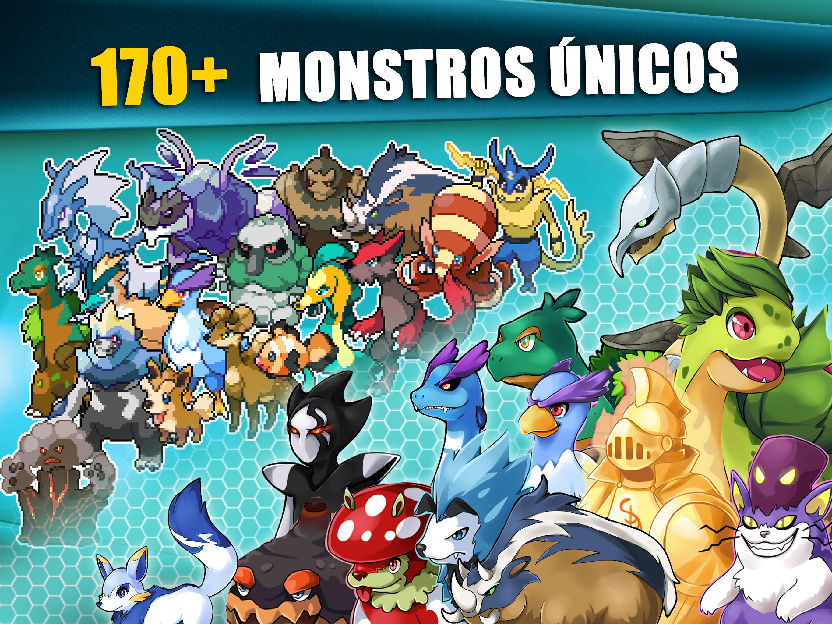 Captura de Tela do Jogo EvoCreo: Jogo de monstros