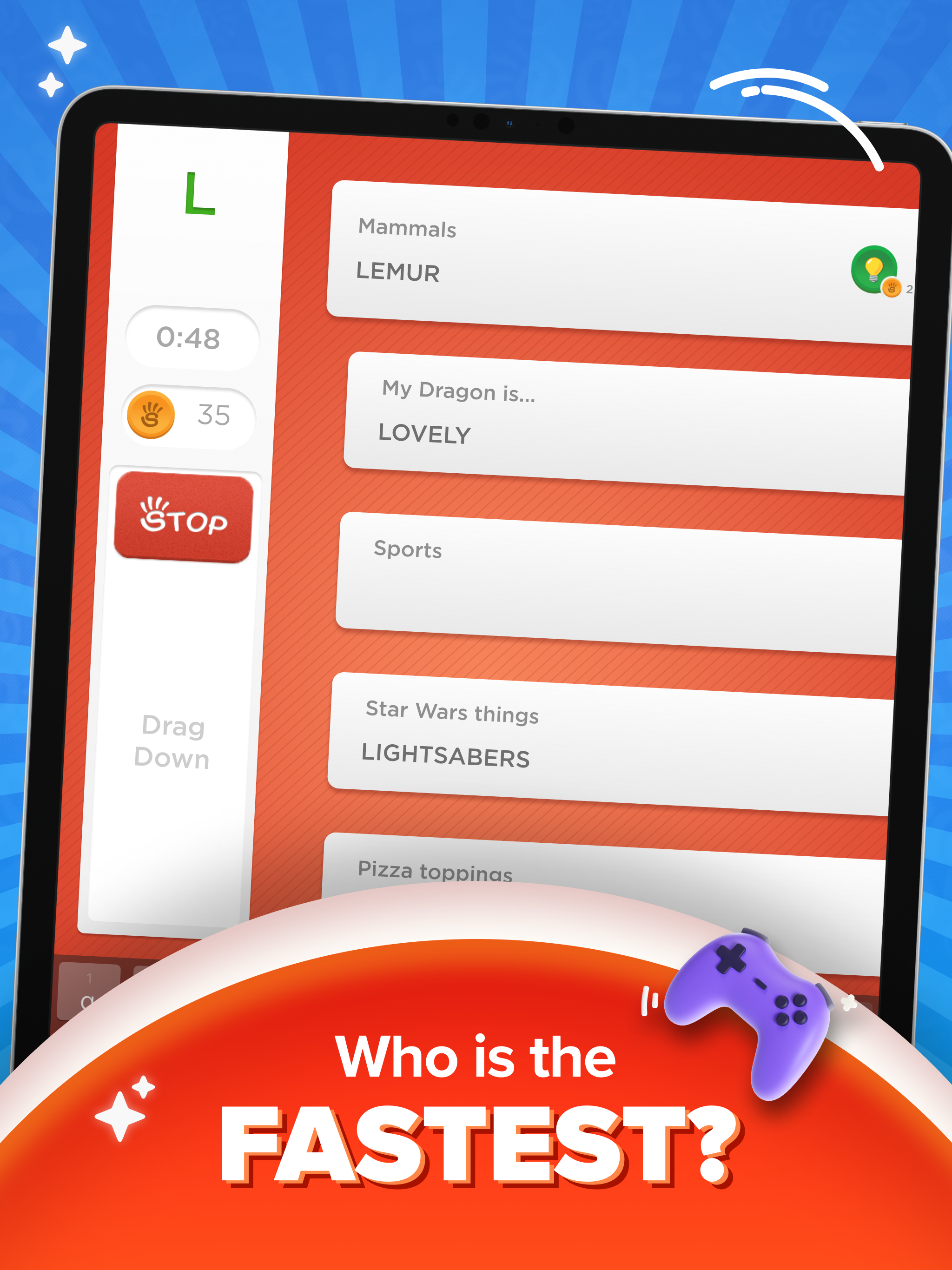 Cuplikan Layar Game Stop - Categories Word Game