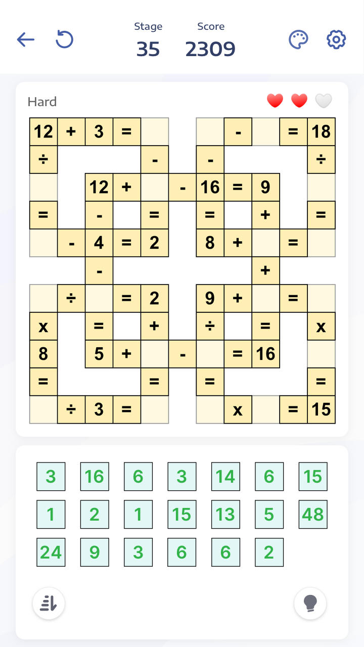 Crossmath - Math Puzzle Games screenshot game