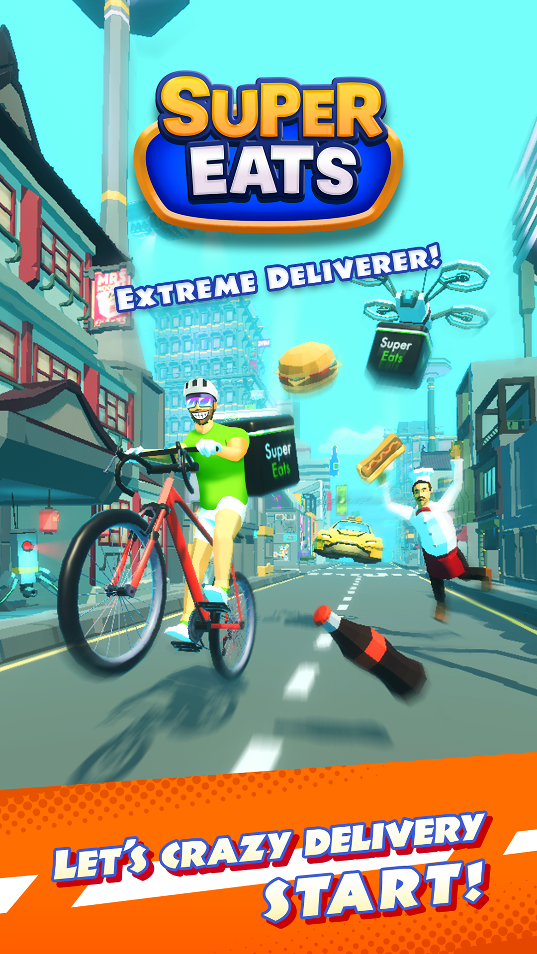 Cuplikan Layar Game Super Eats ~Extreme delivery~