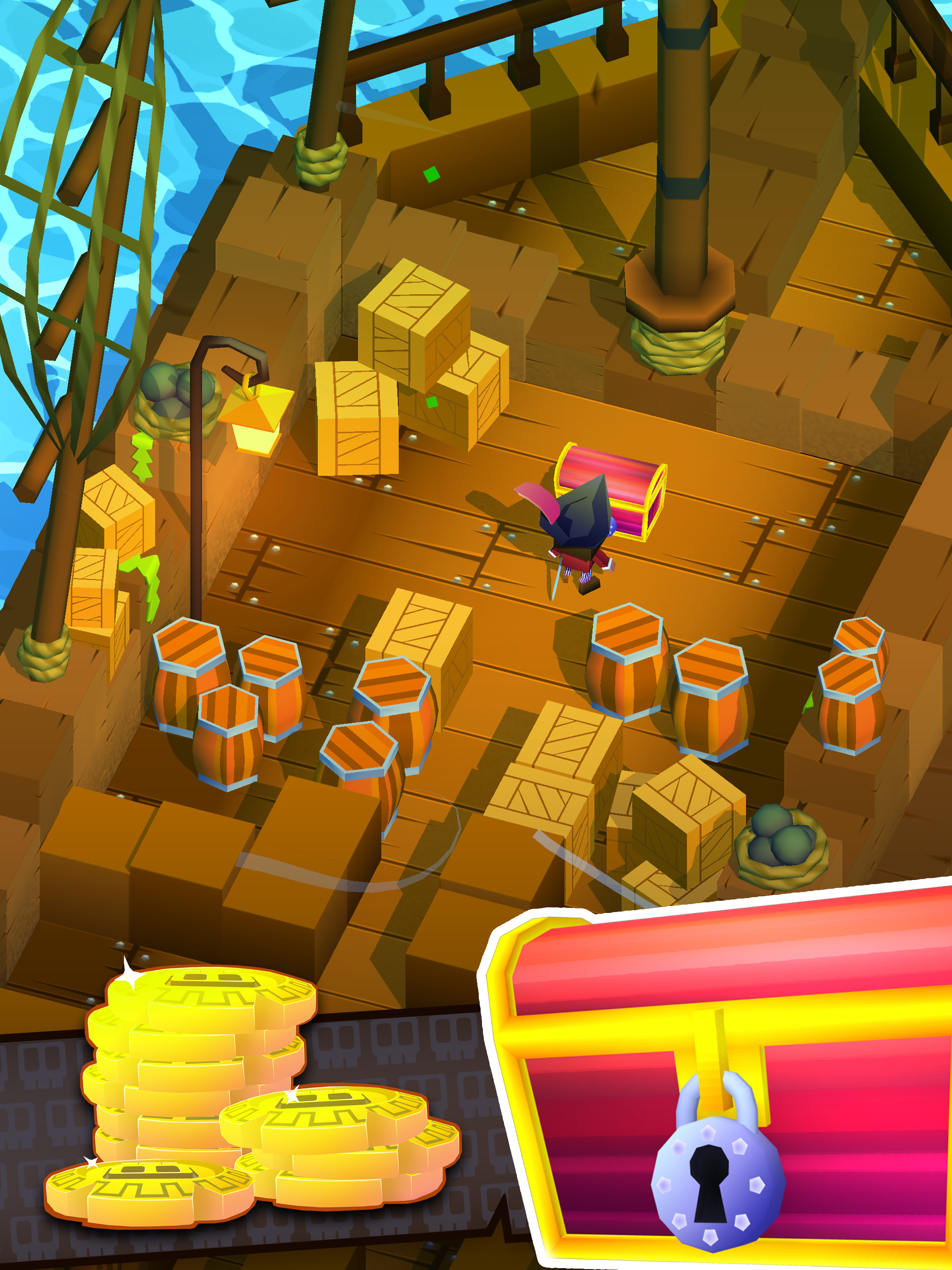 Captura de Tela do Jogo Blocky Pirates