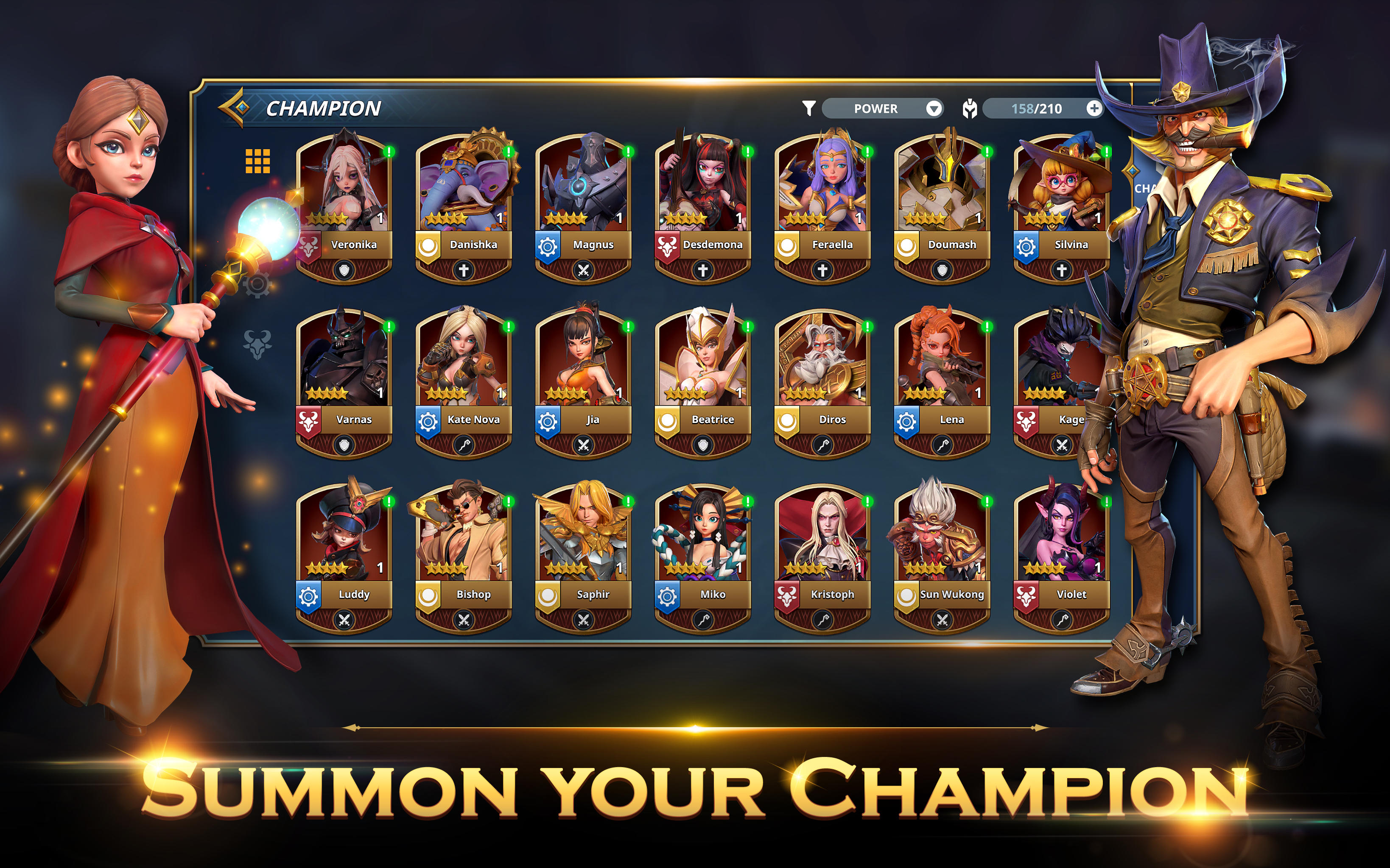 Screenshot 1 of Champions Arena- တိုက်ပွဲ RPG 1.0.31