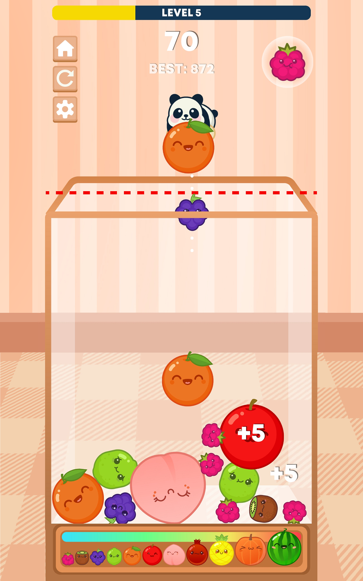 Watermelon Game: Panda Merge 게임 스크린 샷
