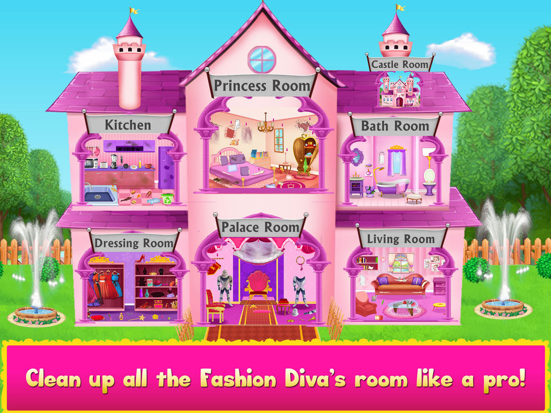 Screenshot of Cleaning games for Kids Girls