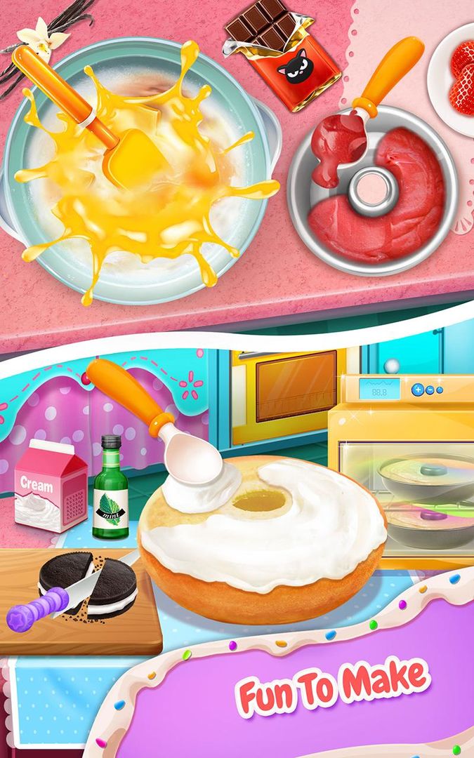 Sweet Donut Cake Maker遊戲截圖