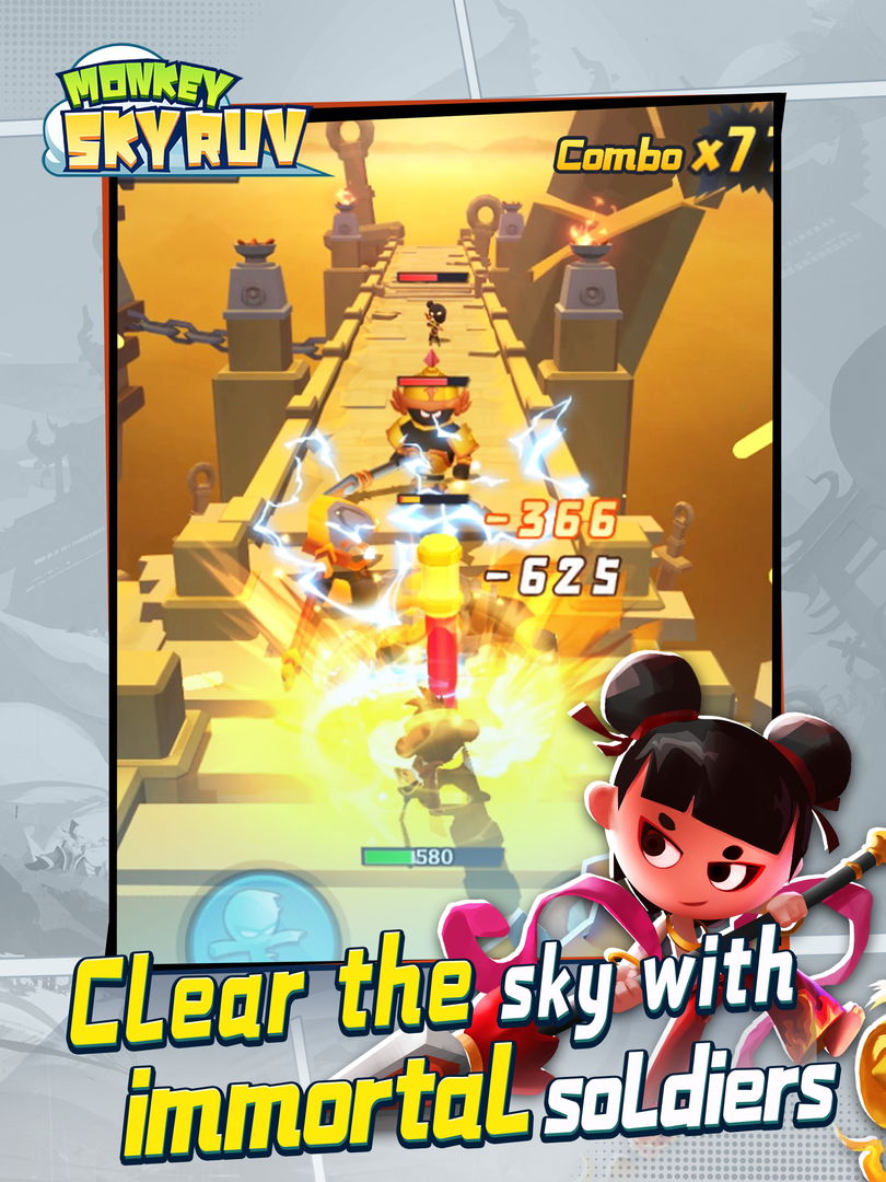 Screenshot of Sky Monkey Run