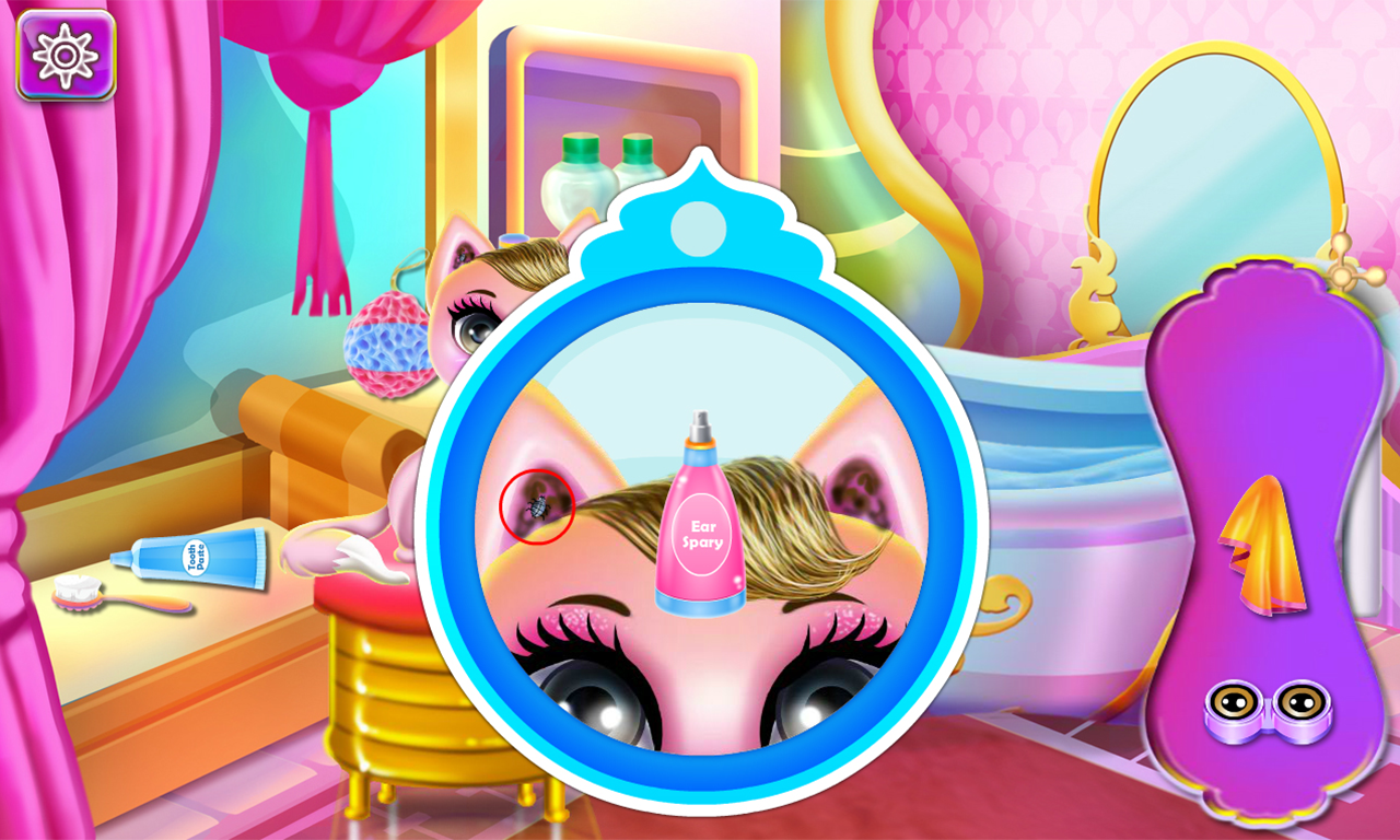 Princess Kim and Her Cute Kitty Cat Game Screenshot