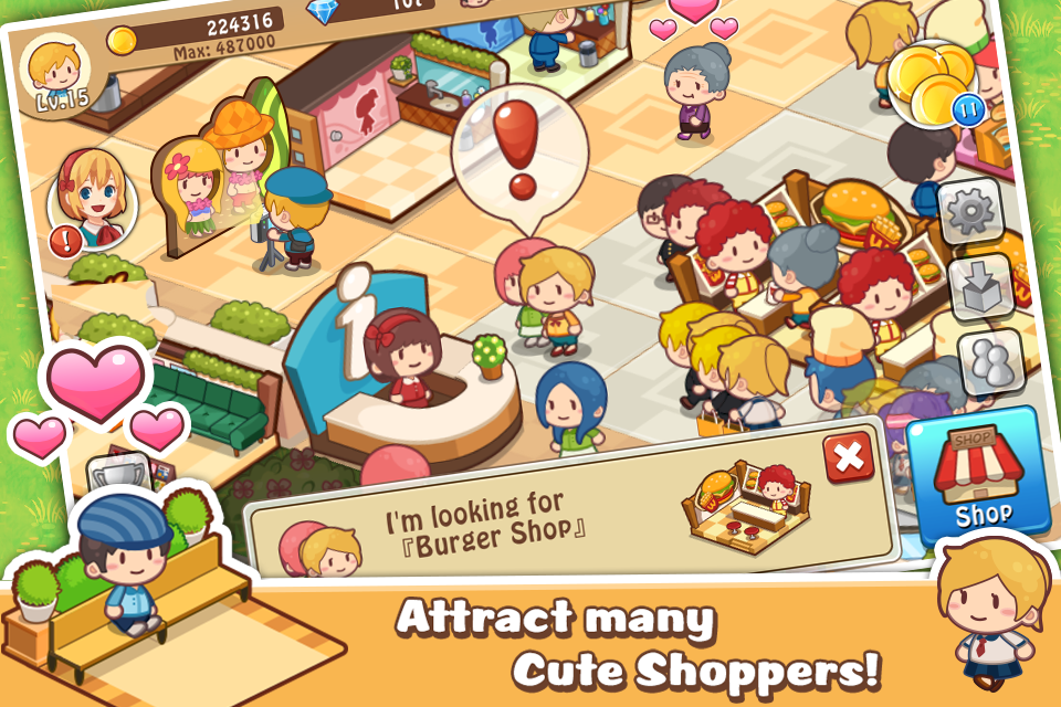 Happy Mall Story: Sim Game Game Screenshot