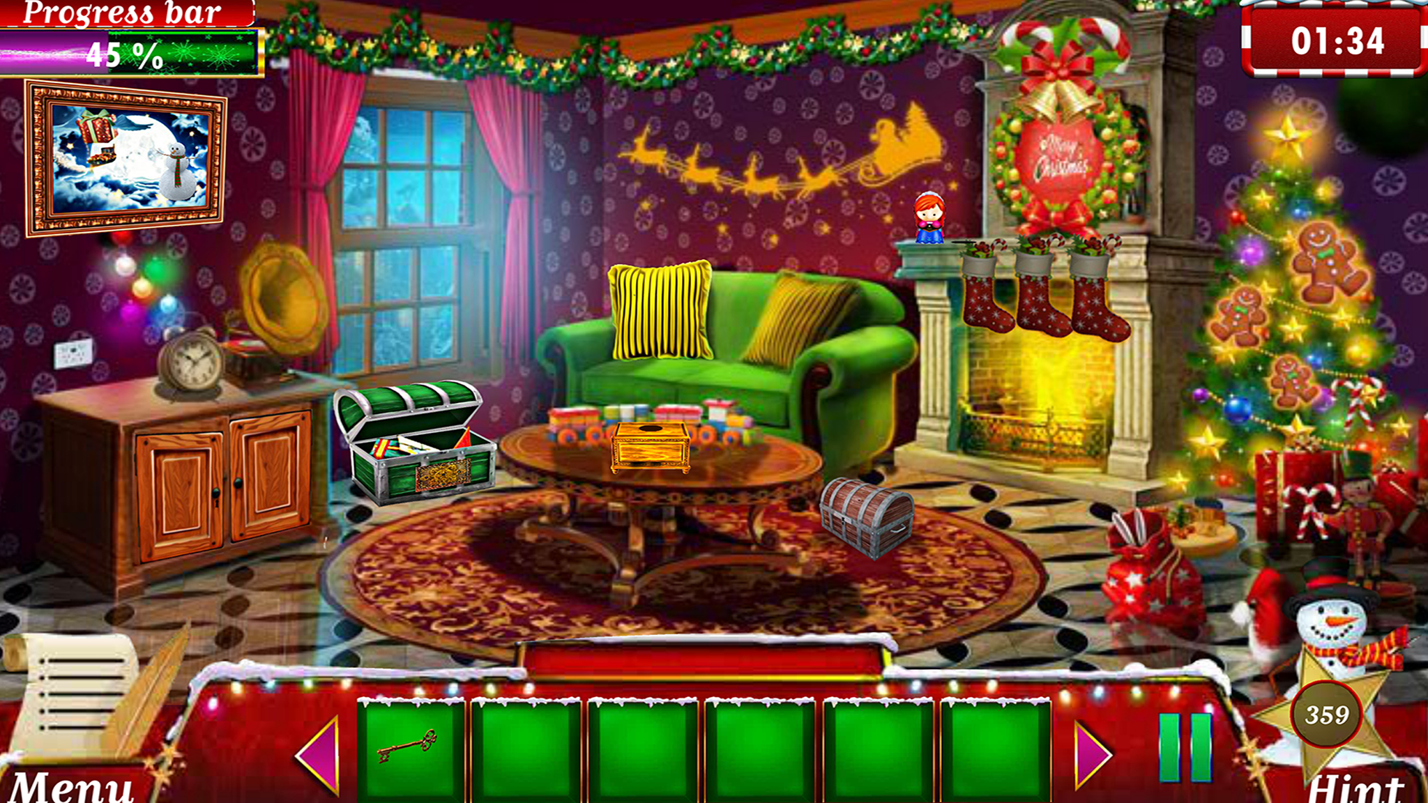 Santa Homecoming Escape Game Screenshot