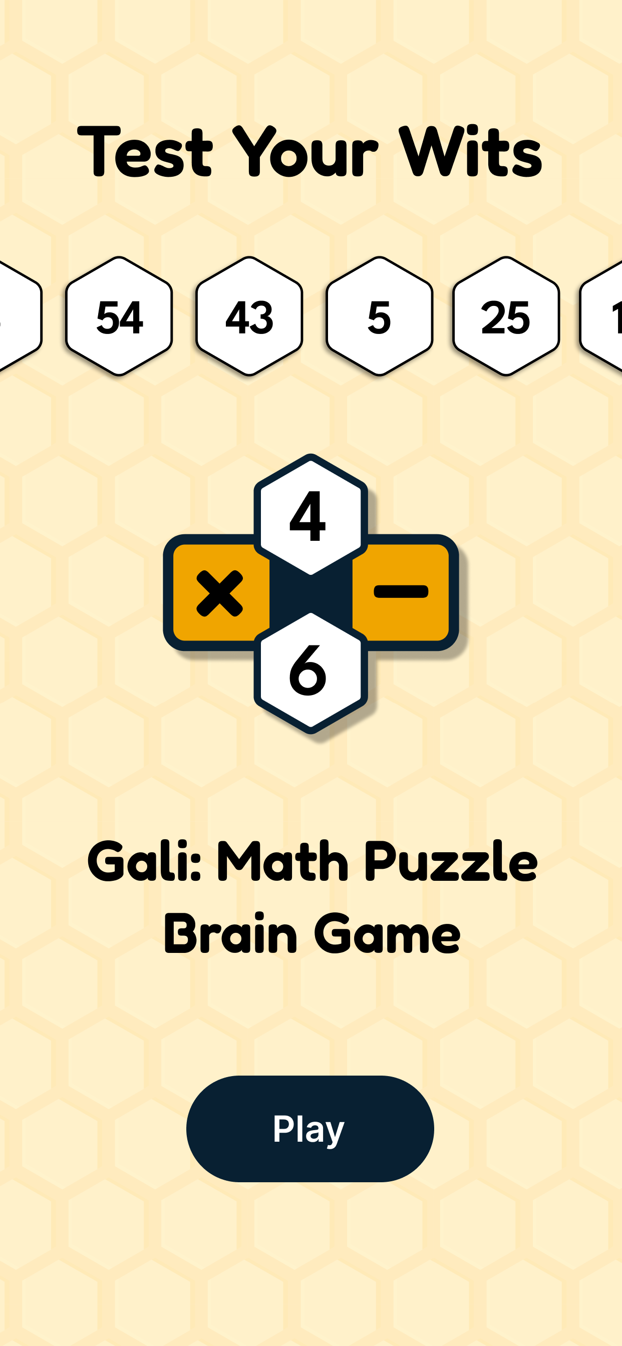 Screenshot of Gali: Math Puzzle Brain Game