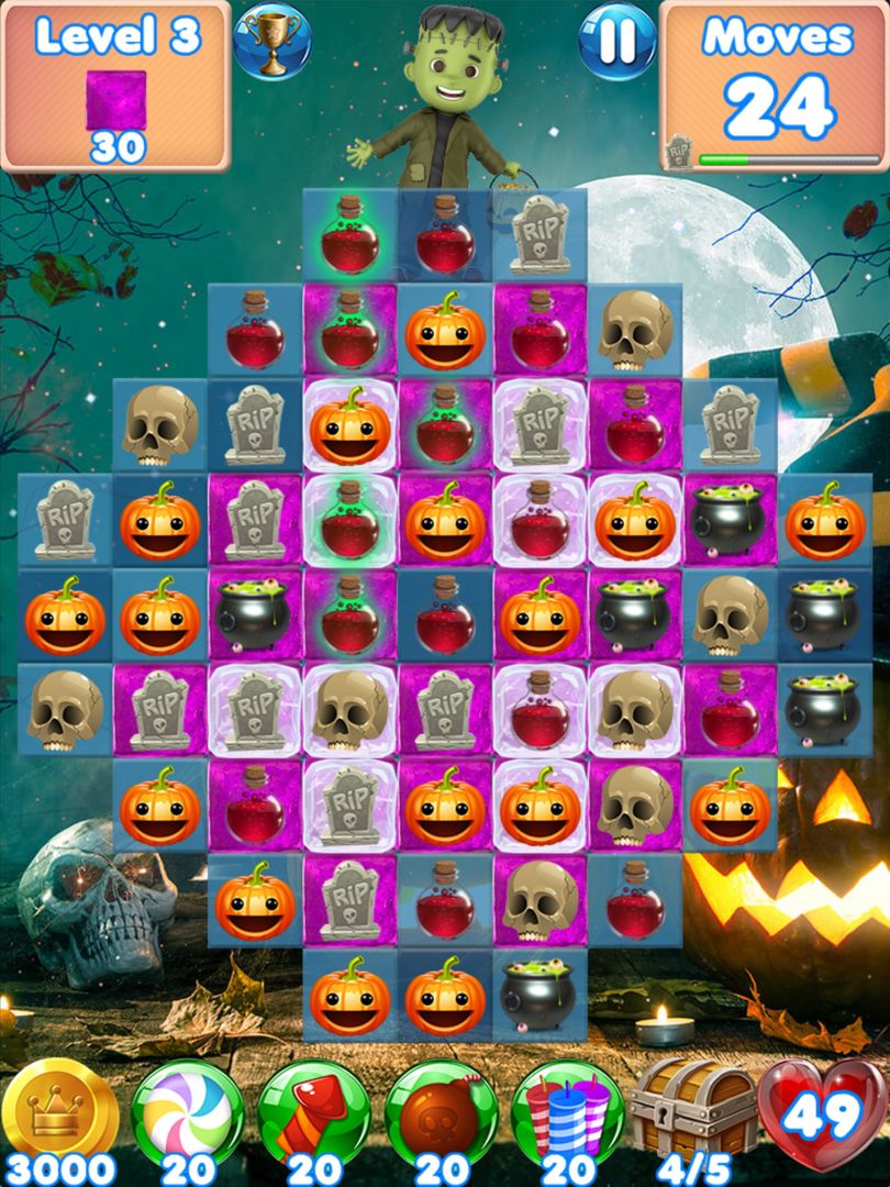 Screenshot of Halloween Games 2 - fun puzzle