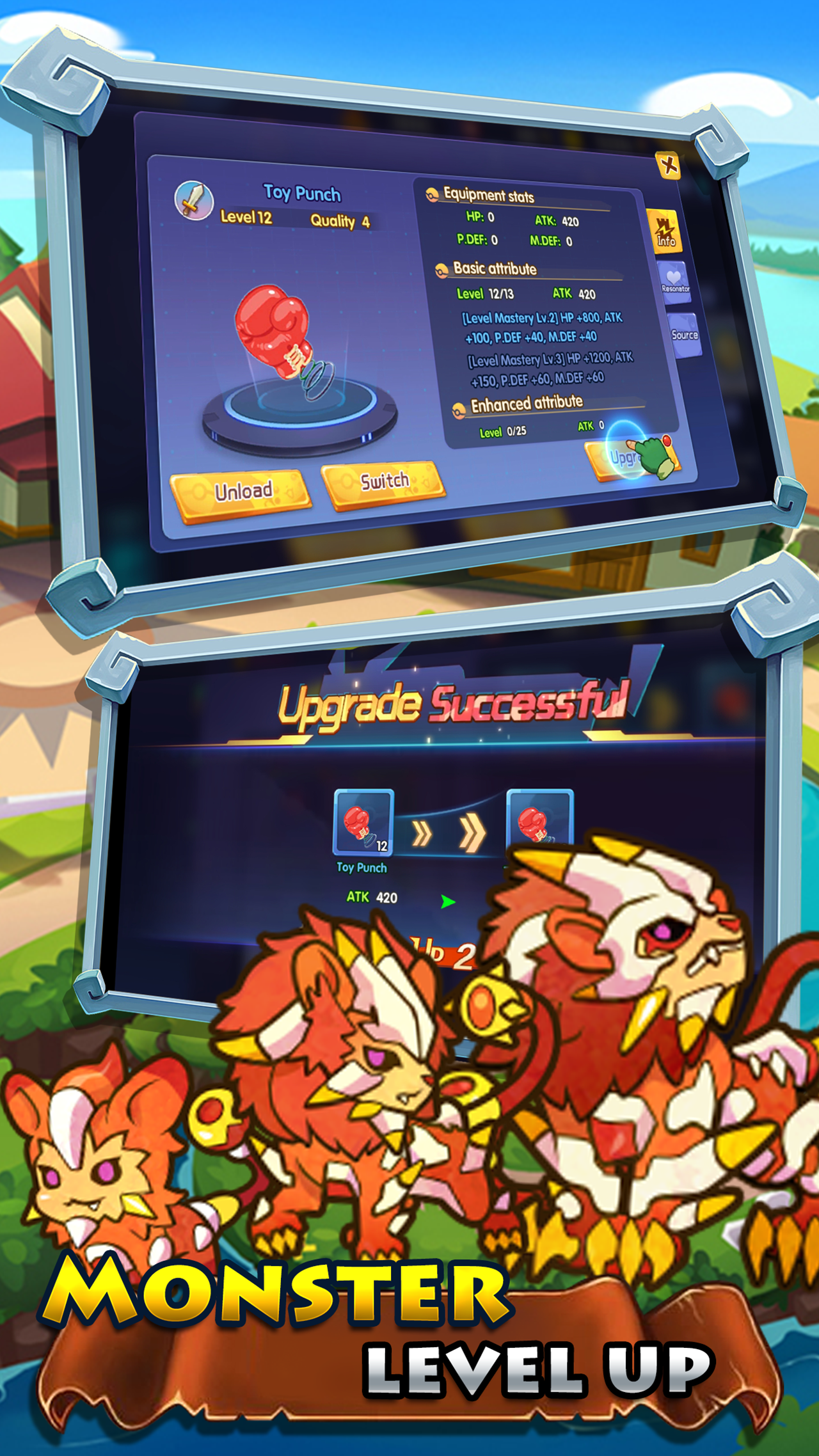 Monster Fight:Adventure Land Game Screenshot