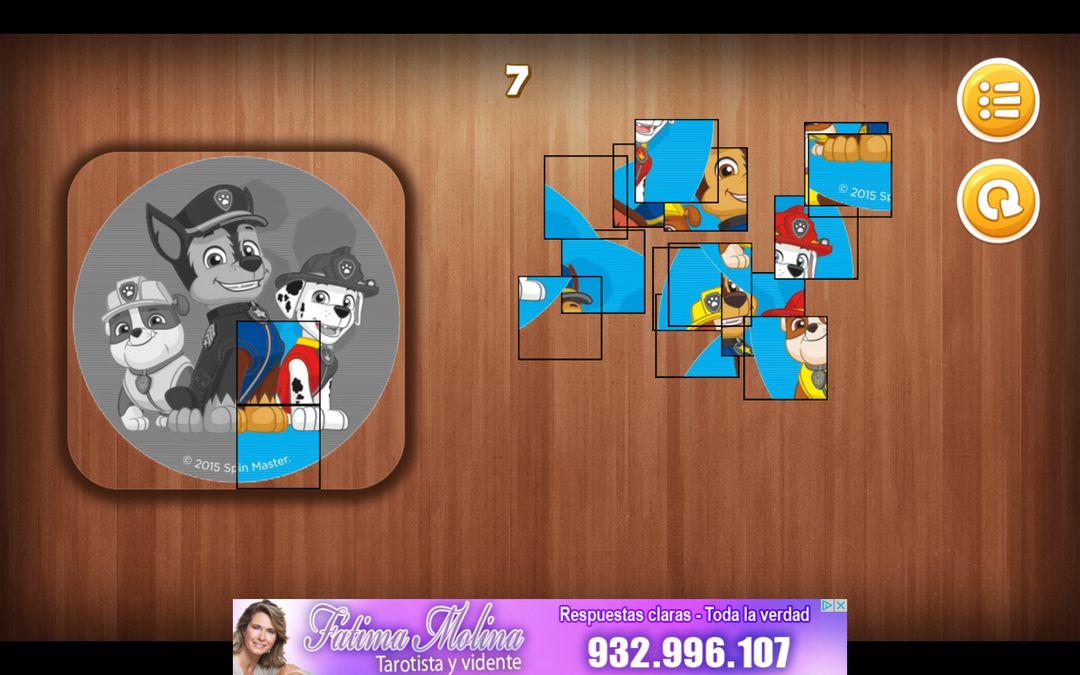 Rompecabezas Patrulla Canina screenshot game