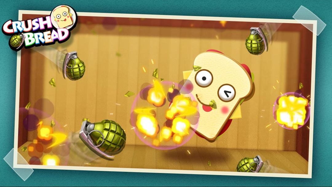 Crush Bread - Kick Food Game ภาพหน้าจอเกม
