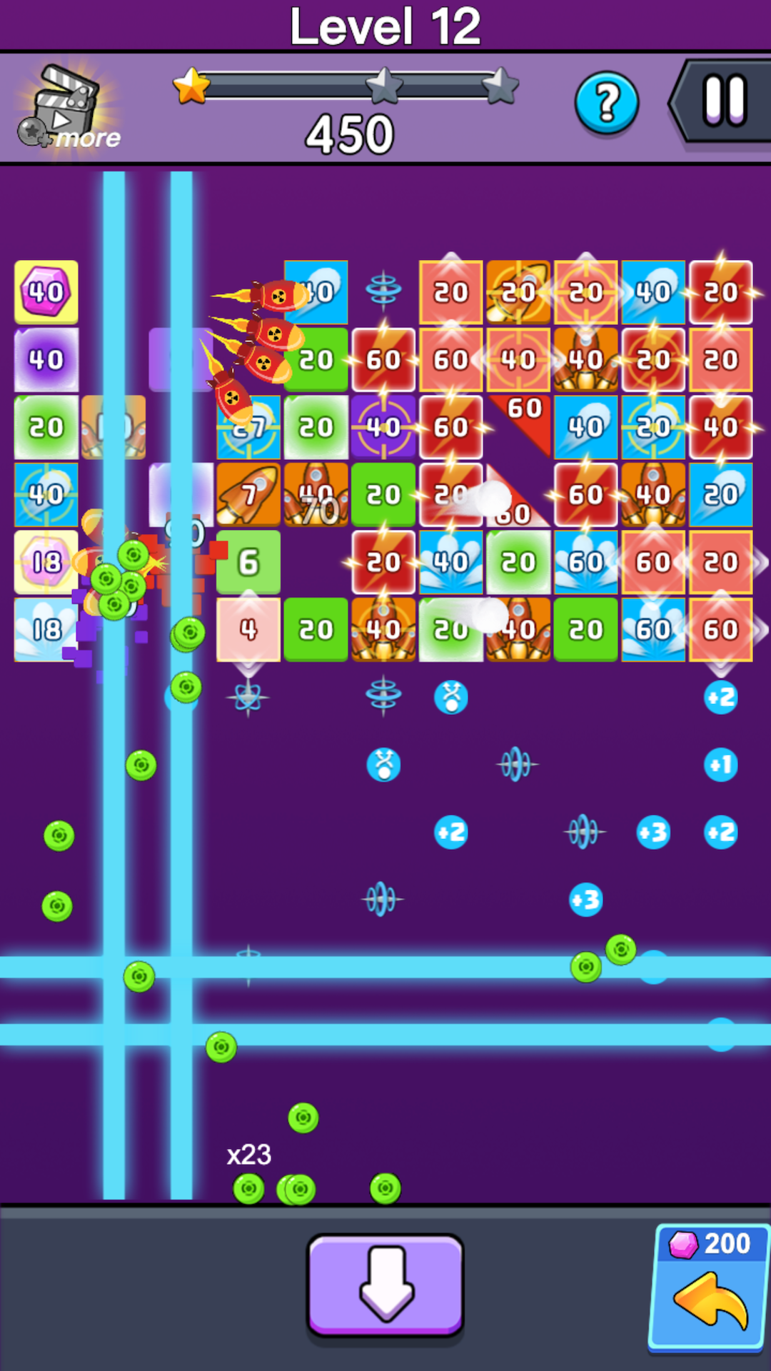 Bricks Block - Angle Shot Game Screenshot